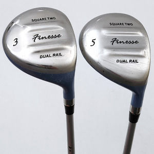 Square Two Ladies Finesse Dual Rail 3 & 5 Wood Set Graphite Shafts RH FAIR